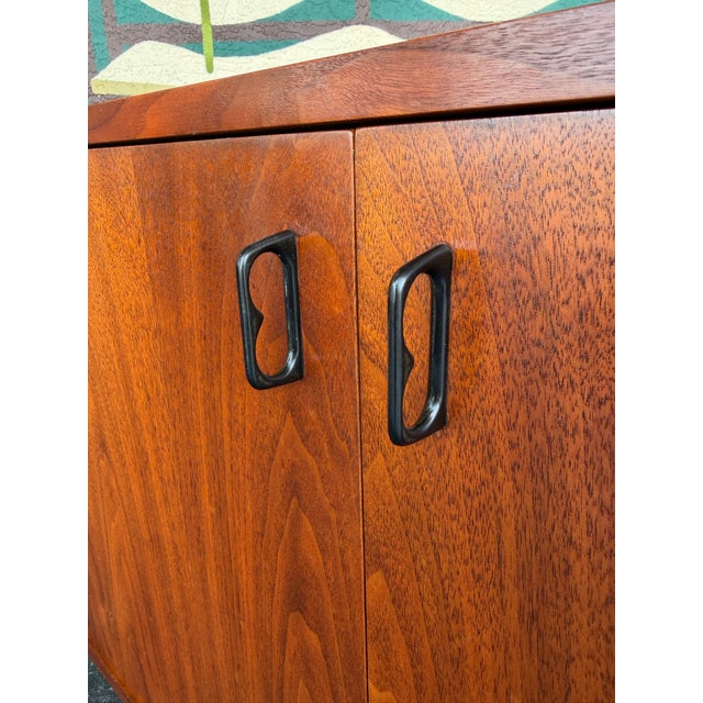 Brown Mid Century Founders CDP Attributed Petite Walnut Cabinet For Sale - Image 8 of 12