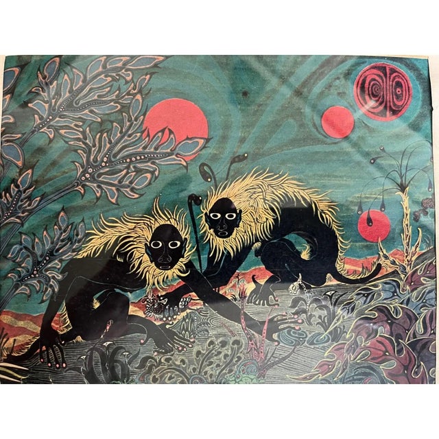 Elevate your Mid-Century Modern decor with this captivating vintage art print by Kenyan-born artist Jesse Allen. Known for...