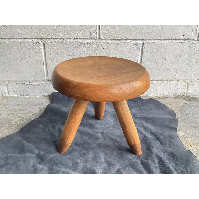 1950's Vintage ‘Berger’ Low Stool, Attributed to Charlotte Perriand For Sale - Image 11 of 15
