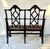 Late 20th Century Late 20th Century A Chinese Chippendale Style Ebonized Bench With Hand Caned Seats For Sale - Image 5 of 6