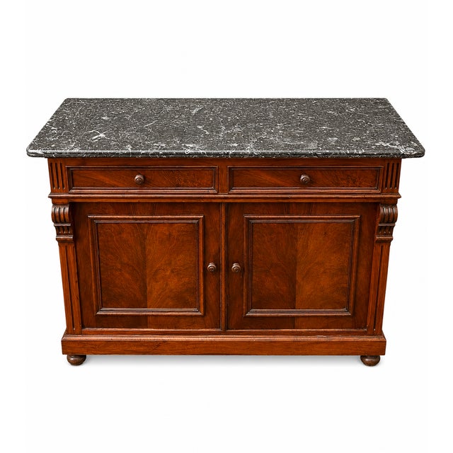 Wood 19th Century French Mahogany Buffet For Sale - Image 7 of 7
