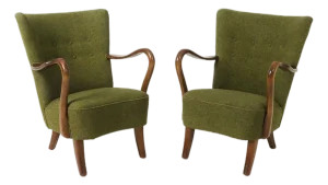 Alfred Christensen Lounge Chairs for Slagelse Møbelværk - A Pair