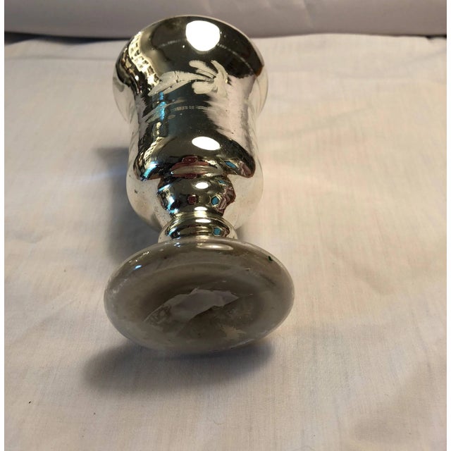 Victorian Mercury Glass Footed Cup For Sale - Image 3 of 6
