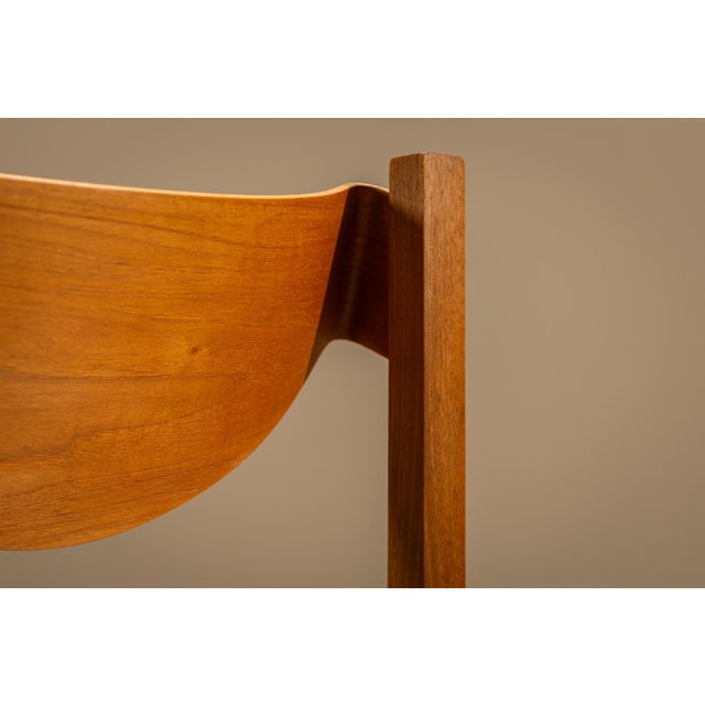 Dining Chairs in Burgundy by Gianfranco Frattini, Italy, 1960s, Set of 6 For Sale - Image 9 of 13