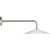 Modern Amber Lewis for Visual Comfort Signature Ponce 9" Articulating Sconce in Polished Nickel with Milk White Glass Shade For Sale - Image 3 of 12
