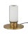 Metal Currey & Company Saunter Brass Cordless Table Lamp For Sale - Image 7 of 7