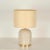 Mid-Century Italian Cream Ceramic and Brass Table Lamp from Tommaso Barbi, 1970s For Sale - Image 11 of 13