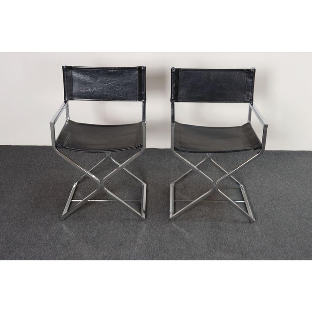Pair of Mid-Century Modern Director's Chairs designed by Robert Kjer Jakobsen for Virtue Brothers of California (ca....