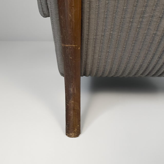 Set of Mid-Century Modern Italian Lounge Chair and Pouf by Eugenio Gerli for Tecno, 1960s For Sale - Image 13 of 18