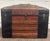 Antique Victorian Dome Top Embossed Immigrant Trunk Steamer Trunk For Sale - Image 14 of 18
