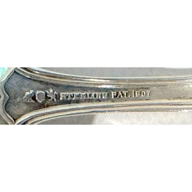 American Pair of Early 20th Century Reed & Barton Bonbon Spoons For Sale - Image 3 of 5