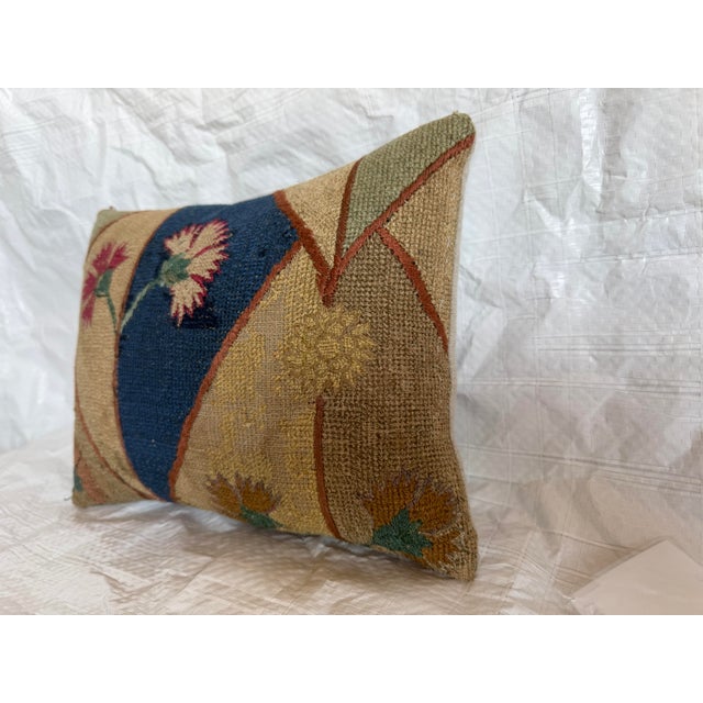 Baroque 17th Century Italian Florentine Silk Floral Pillow For Sale - Image 3 of 7