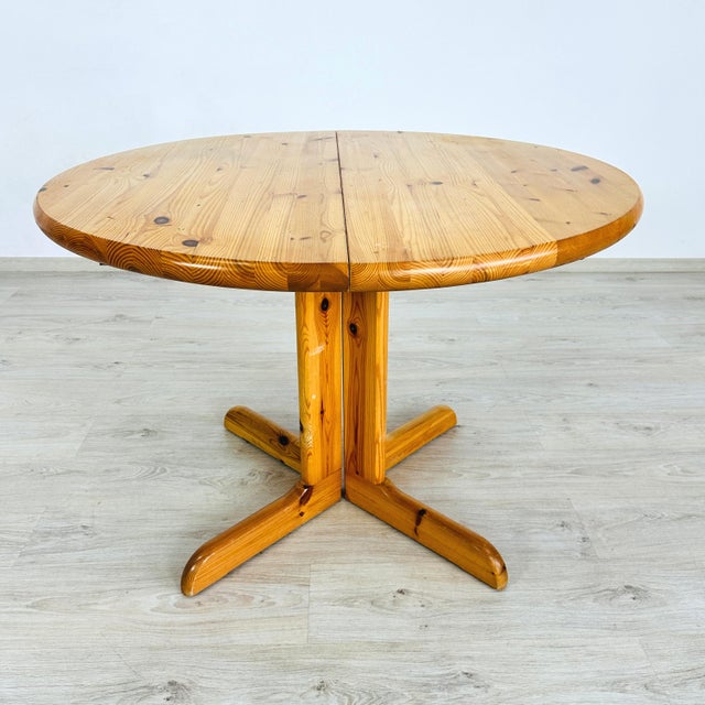 Mid-Century Modern Extendable Dining Table Manner of Rainer Daumiller For Sale - Image 3 of 9