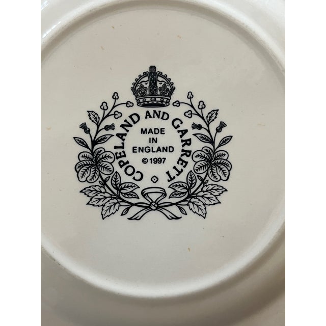 Blue Set of 5 Copeland & Garrett English Dessert or Salad Plates For Sale - Image 8 of 9
