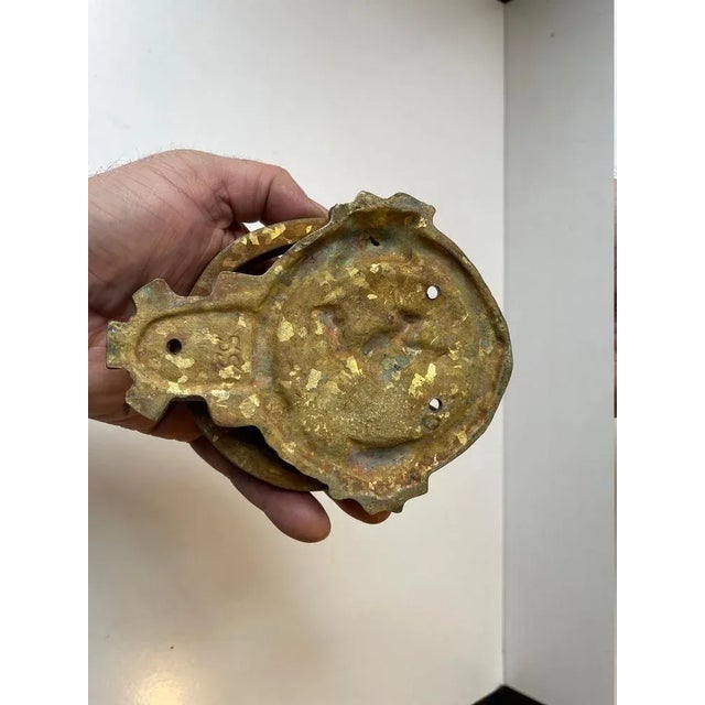 Antique Bronze Door Knocker with Hunting Theme For Sale - Image 4 of 8
