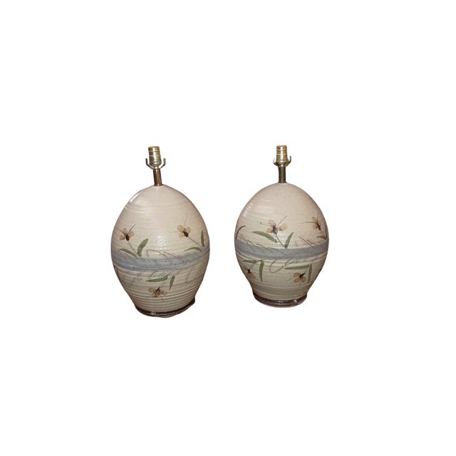 Vintage 1960s Handcrafted Stoneware Table Lamps – Organic Elegance Meets Mid-Century Modern Charm Elevate your space with...