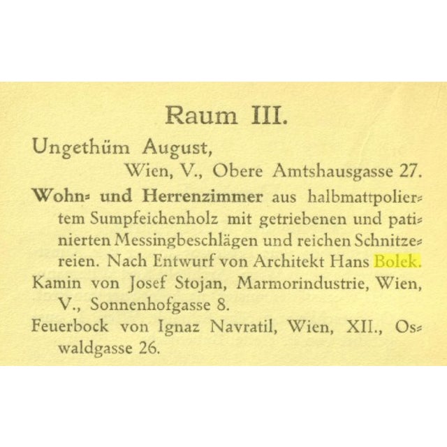 Art Nouveau Chair by Hans Bolek for August Ungethüm For Sale - Image 3 of 16