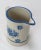 Royal Blue Antique Late 19th Century American Blue Wildflower Pattern Decorated Stoneware Pitcher For Sale - Image 8 of 13