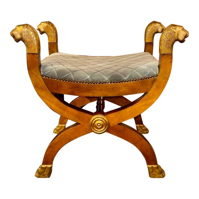 Vintage Baker Neo-Classical Bench For Sale