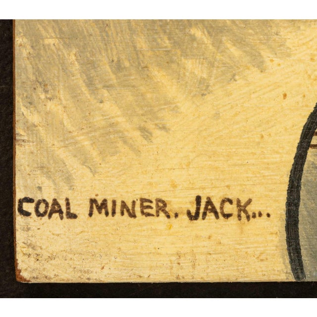 1970s Jack Savitsky "Coal Miner Jack" Oil on Board For Sale - Image 5 of 7