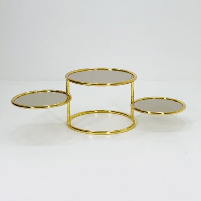 Mid-Century Coffee Table with 3 Swivel Levels by Milo Baughman, Italy, 1970s For Sale - Image 11 of 11