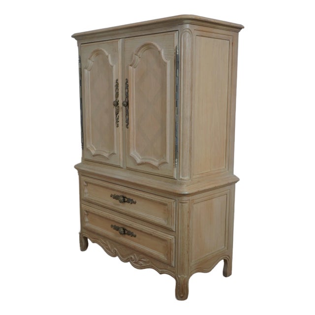 Drexel Cabernet Blanc 2 Door 2 Drawer High Chest For Sale