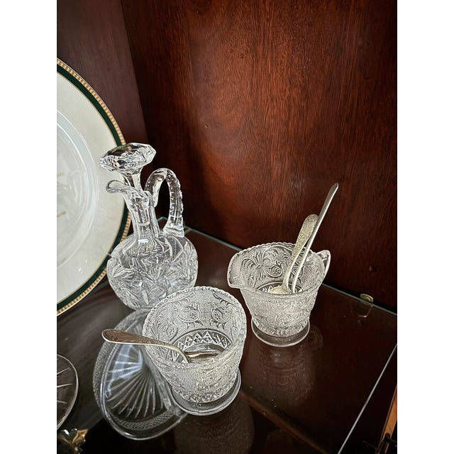 1980s Silverplate, Brass, Glass & Crystal Tableware and Serving Collection - 46 pcs For Sale - Image 4 of 11