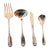 1990s Traditional Oneida * Silver Shell Community Silver Plate Hostess Set - 4 Pieces For Sale