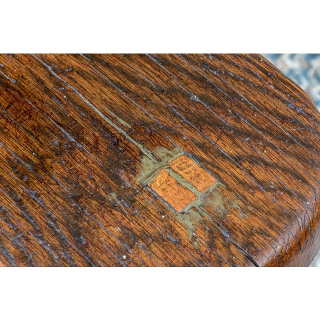 Early 20th Century One of a Kind Artisanal Primitive Hand-Carved Wood Chair For Sale - Image 9 of 11