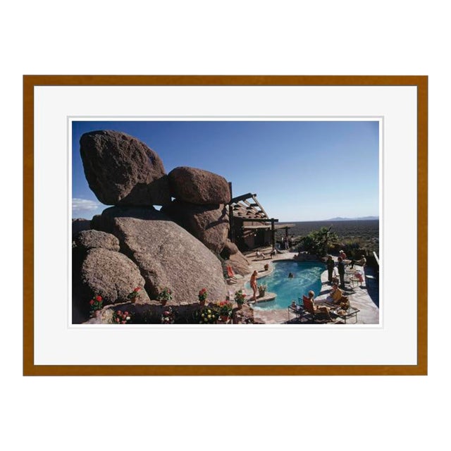Pool at Bouldereign 1973 by Slim Aarons Framed C-Print For Sale