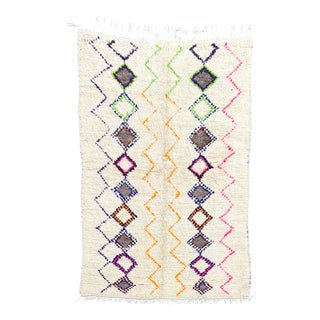 Moroccan Azilal Berber Rug in Wool, 1990s For Sale