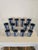 1950s Mid Century Modern Royal China “Currier & Ives” Blue & White Tumbler Set - 12 Pieces For Sale In Minneapolis - Image 6 of 9