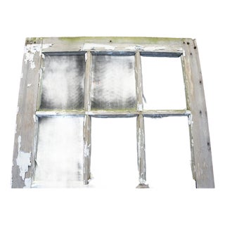 Antique Oak 6 Pane Barn Door Farmhouse Rustic Reclaimed Salvage 48" X 94 For Sale