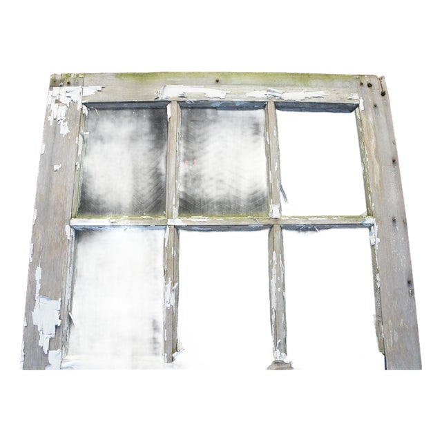 Antique Oak 6 Pane Barn Door Farmhouse Rustic Reclaimed Salvage 48" X 94 For Sale