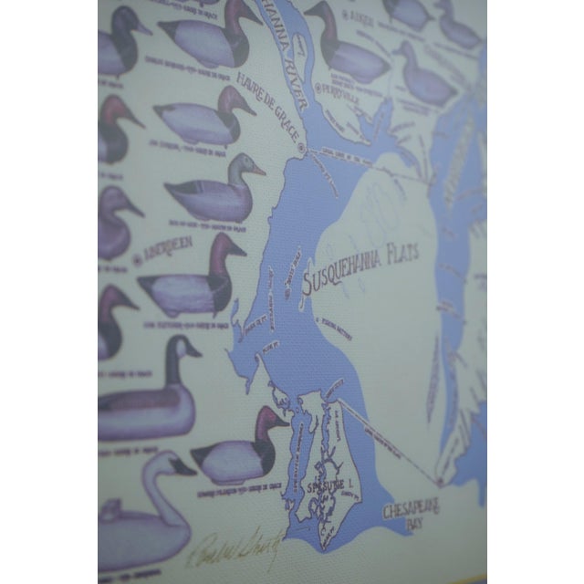 Brown 1970s Framed and Matted Duck Decoy Makers of Susquehanna Flats For Sale - Image 8 of 9