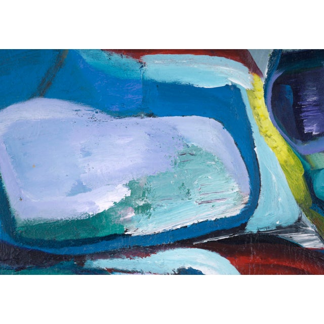 Multicolor Abstract Expressionist With Red, Blue, & Green by Catherine Freethy For Sale In Monterey, CA - Image 6 of 11