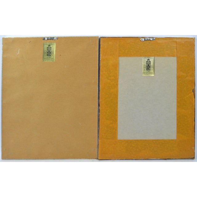French Art Deco Gazette Du Bon Ton Fashion Prints W House of Heydenryk Silver Gilt Frames - Set of 2 For Sale In New York - Image 6 of 6