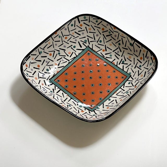 Ceramic Dorothy Hafner Post Modern Art Pottery Bowl For Sale - Image 7 of 7