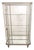 Brushed Steel Mirrored French Display Case / Vitrine, Circa 1920 For Sale