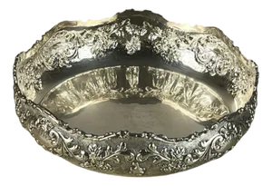 Handmade Centerpiece in Silver, Italy, 1980s