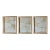 2026 Contemporary Abstract Minimalist Painting Gallery Wall Set of Three on Cotton Paper by Artist r.k. Red For Sale