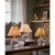 Giorgio Crystal Mini Lamp, Natural Brass with Rattan Shade For Sale - Image 4 of 8