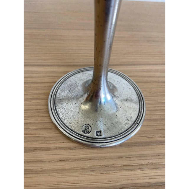 For sale are two vintage Verona Martini Glasses from Arte Italica. The stems are italian pewter with glass that holds 8...