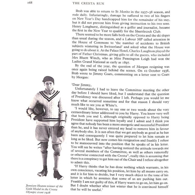 "The Cresta Run: History of the St Moritz Tobogganing Club" 1976 Seth-Smith, Michael (Signed) For Sale - Image 13 of 16