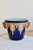 Antique Fives-Lille Cachepot in Blue Glazed Ceramic with Neo-Renaissance Decor by Gustave De Bruyn, 19th Century For Sale - Image 3 of 11