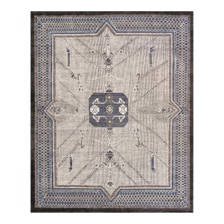 Pasargad Home Khotan Ivory Wool Area Rug- 9' 3'' X 11' 6'' For Sale