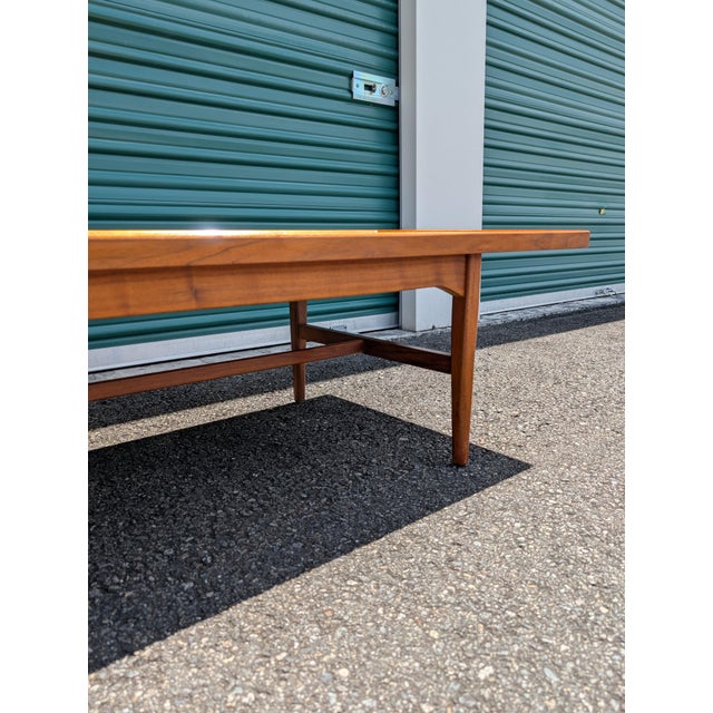 Drexel Declaration Walnut Coffee Table by Kipp Stewart & Stewart MacDougall 1960s For Sale - Image 11 of 18