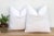 White Moonlight, Pair of White Appliqué Pillow Covers For Sale - Image 8 of 8