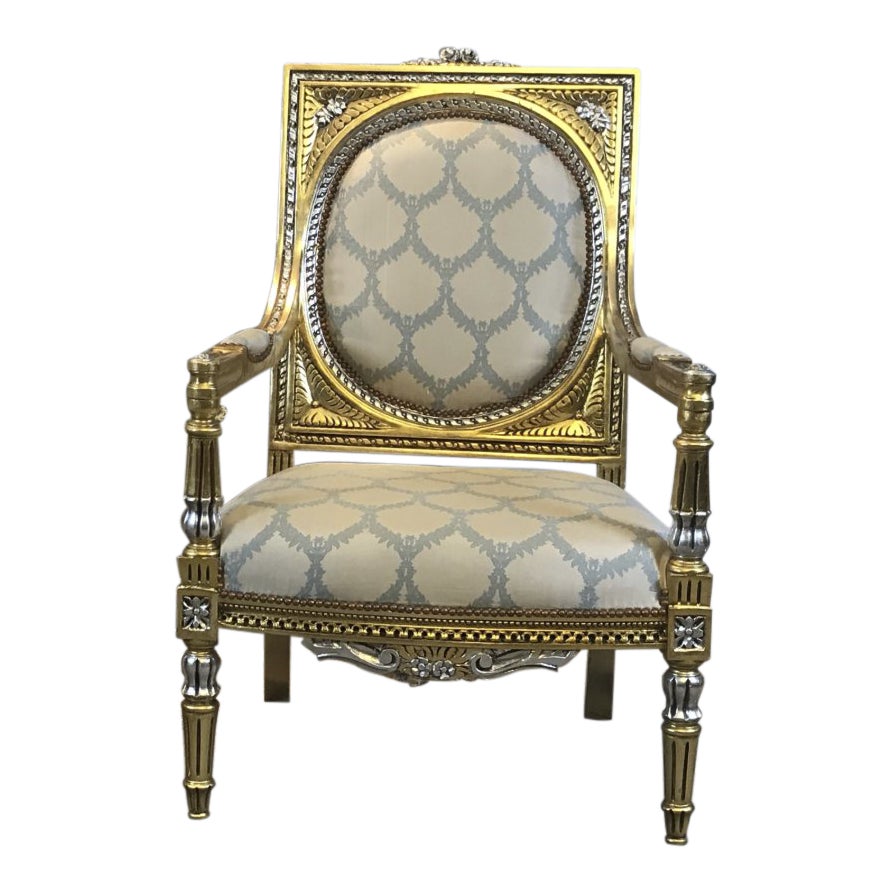 21st Century Vintage Accent Chair, French Chair, Handmade, Antique