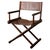 Italian Modern Directors Chair in Wood & Leather, 1980s For Sale - Image 18 of 18